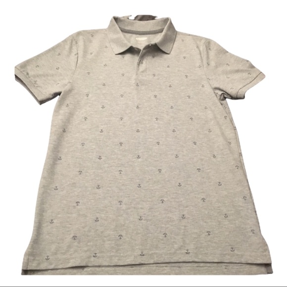 OLD NAVY Grey/Navy Anchor Polo - Picture 4 of 9
